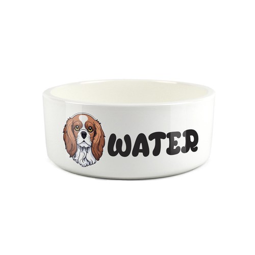 Cartoon cavalier spaniel water - cavalier,