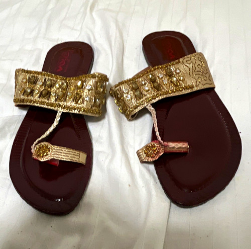 Women gold beaded - gold,