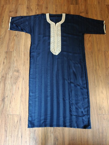 Men moroccan thobe navy blue - thobe,