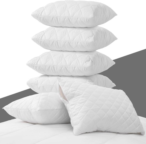Quilted pillow protectors poly - quilted,