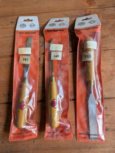 Vintage henry taylor chisels - henry,
