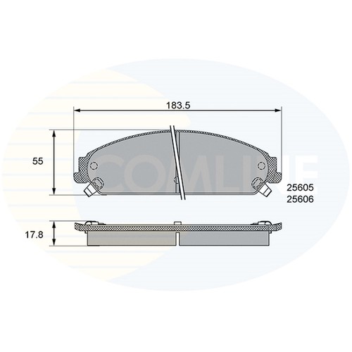Brake pads set for dodge - pads,