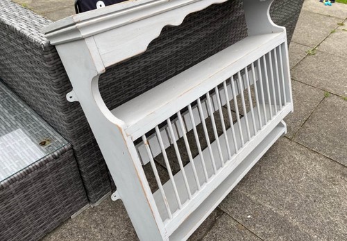 Vintage wooden plate rack - wooden,