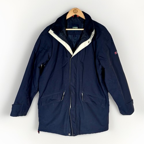 Aigle coat mens navy blue - coat,