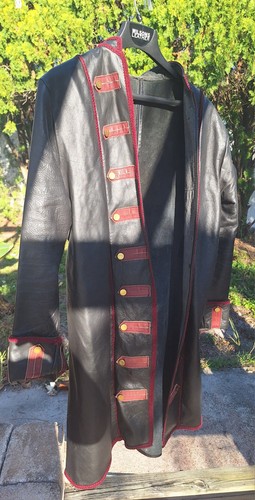 Leather pirate jacket - leather,