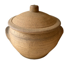 Leach stoneware casserole - leach,