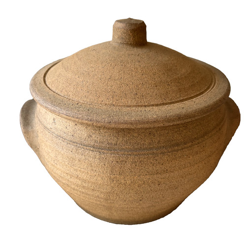 Leach stoneware casserole - stoneware,