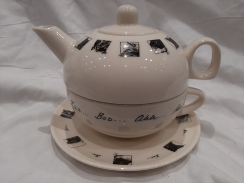 Tea for one - ceramic, cream
