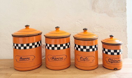 Set 1930s french - set, enamel