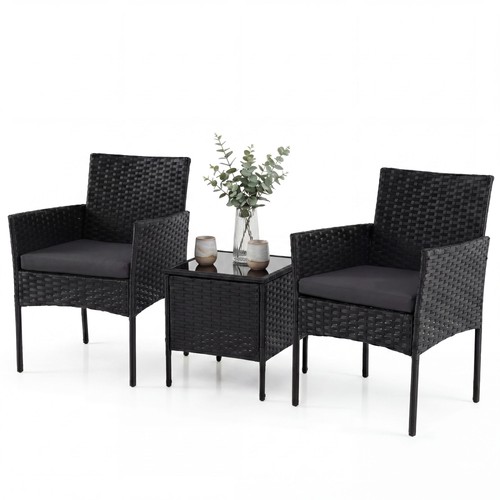 Piece rattan balcony - 3-piece,