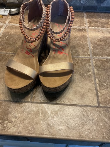 Wedge sandals rose gold - wedge,