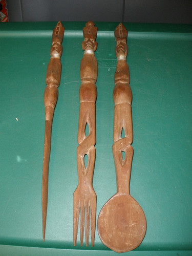 Hand carved vintage wooden - vintage,