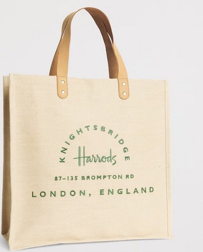 Harrods jute cotton blend - harrods,