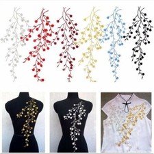 Embroidery Sticker On Plum 14'' Iron Blossom Patch Flower Clothing Applique