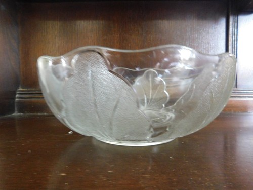 Vintage large glass dessert - large,