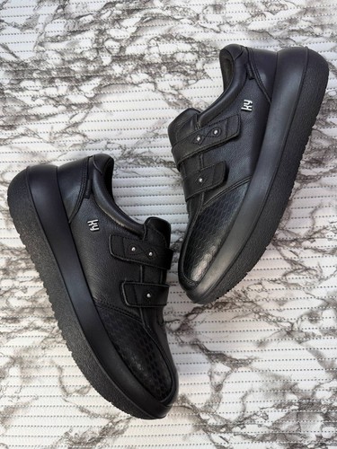 Kybun leuk black leather - black,