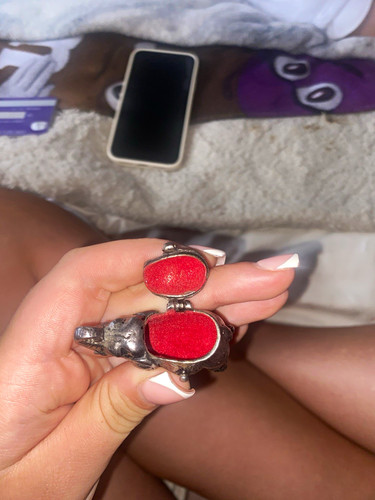 Silver statement elephant ring - silver,