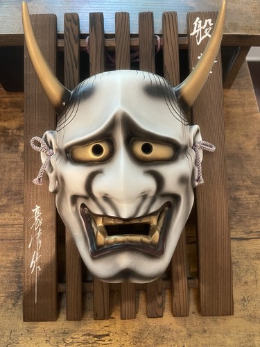 Japanese hannya mask adorned - mask,