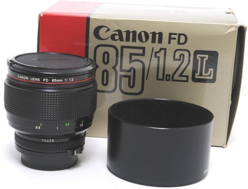 Canon 85mm l - fd, lens