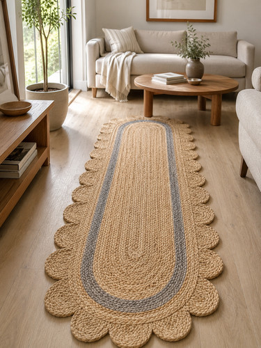 Jute rug oval - oval,