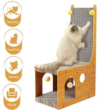 Cat Tree Scratching Post Board Tower Climbing Activity Centre Bed Scratcher UK