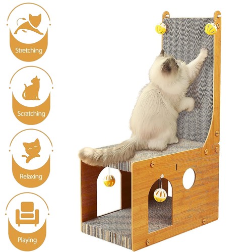 Cat tree scratching post board - cat,