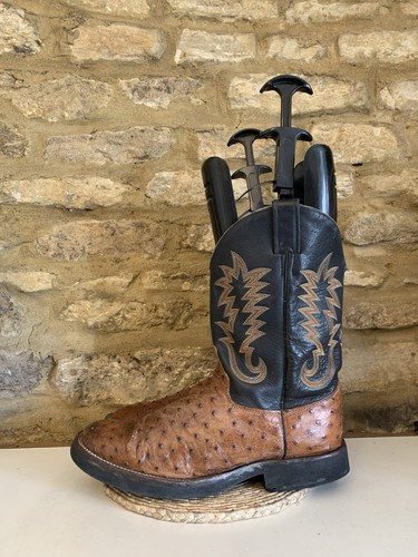 Justin mens brown embroidered - mens,