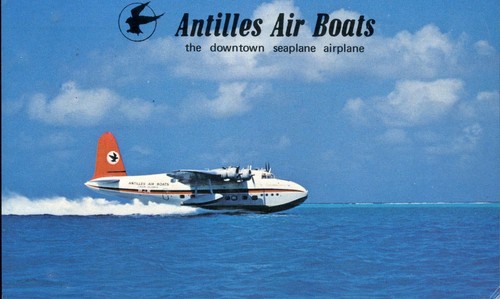 Airline issue postcard - airline,