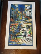 Vibrant Unglazed Painting Of