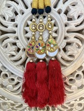 Red Crescent Mirror Silk
