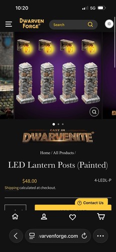 Dwarven forge led lantern - forge,,