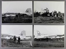 BEA DOUGLAS DC-3 G-AGZB CRASH BIRMINGHAM AIRPORT 1960 ORIGINAL AIRLINE PHOTOS