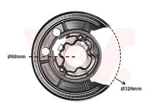 SPLASH PANEL, BRAKE DISC FOR