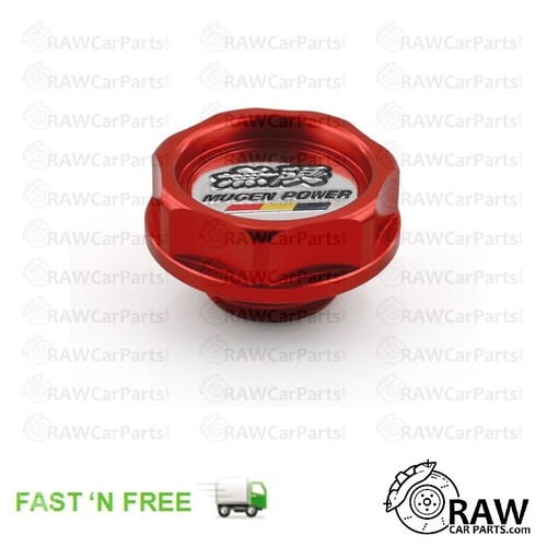 Red mugen style oil cap - red,