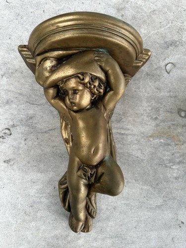 Vintage cherub shelf with - vintage,