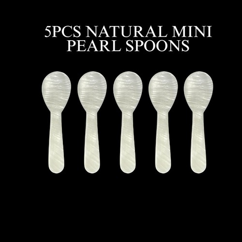 Natural mini pearl spoons - pearl,