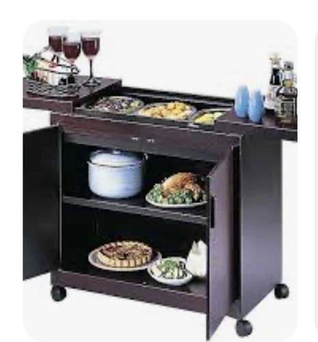 Brown wood metal rolling - brown,