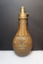 Antique G & J W Hawksley Copper Brass Gun Powder Flask Sheffield England