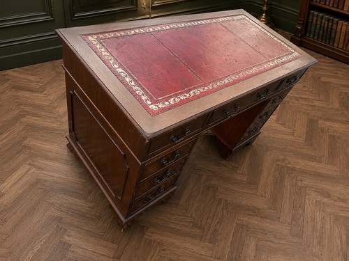 Antique captains bankers desk - captains,