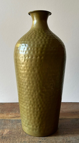 Vintage brass vase large 44cm - vintage,