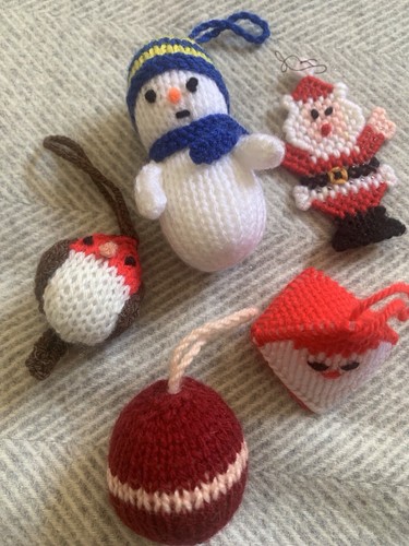 Knitted christmas tree - christmas,