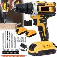 Cordless Drill 21V 2 Battery Combi Driver High Power Electric Screwdriver Set UK