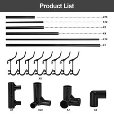 3-in-1 Coat Rack Shoe Bench