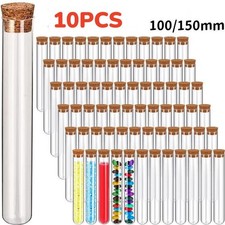 10pcs Plastic Test Tube