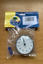 72mm Clock Round Chrome
