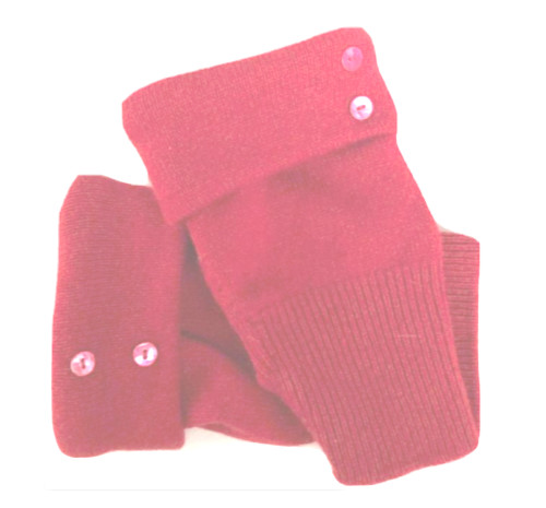 Fingerless gloves red - gloves,