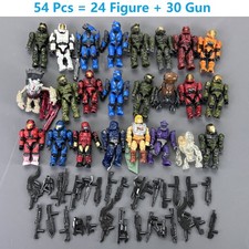New 54Pcs (24 Figures +30 Gun)