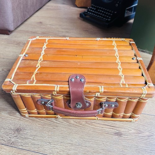 Vintage picnic basket - vintage,