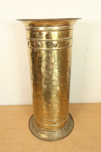 Vintage tall brass umbrella - brass,