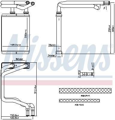 707291 nissens heat exchanger - 707291,